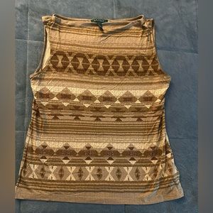 NWOT - Lauren by Ralph Lauren Women’s cowl neck sleeveless top / size L